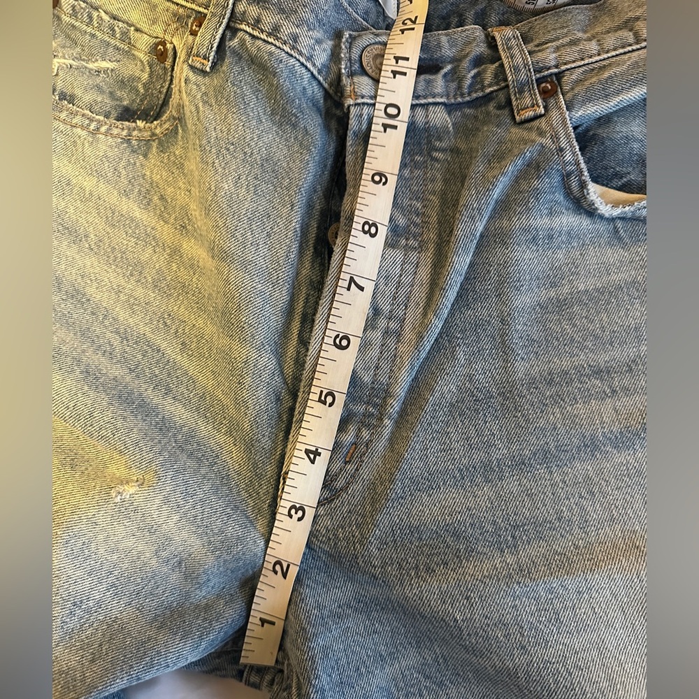 Moussy Vintage Light Blue Distressed Jeans - Picture 8 of 9